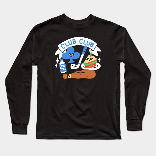 Club Club (Cute Version) Long Sleeve T-Shirt by obinsun